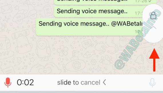 الرسائل الصوتية عبر واتساب 