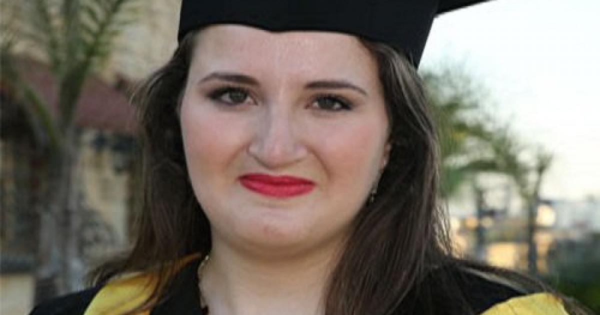زهوة عرفات ابنة الزعيم الراحل ابو عمار تتخرج من جامعة مالطا رام الله
