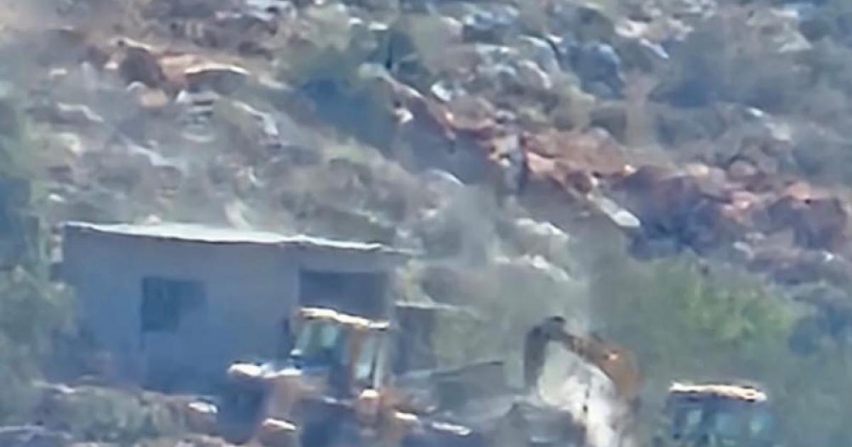 الاحتلال يهدم عزبة زراعية غرب رام الله