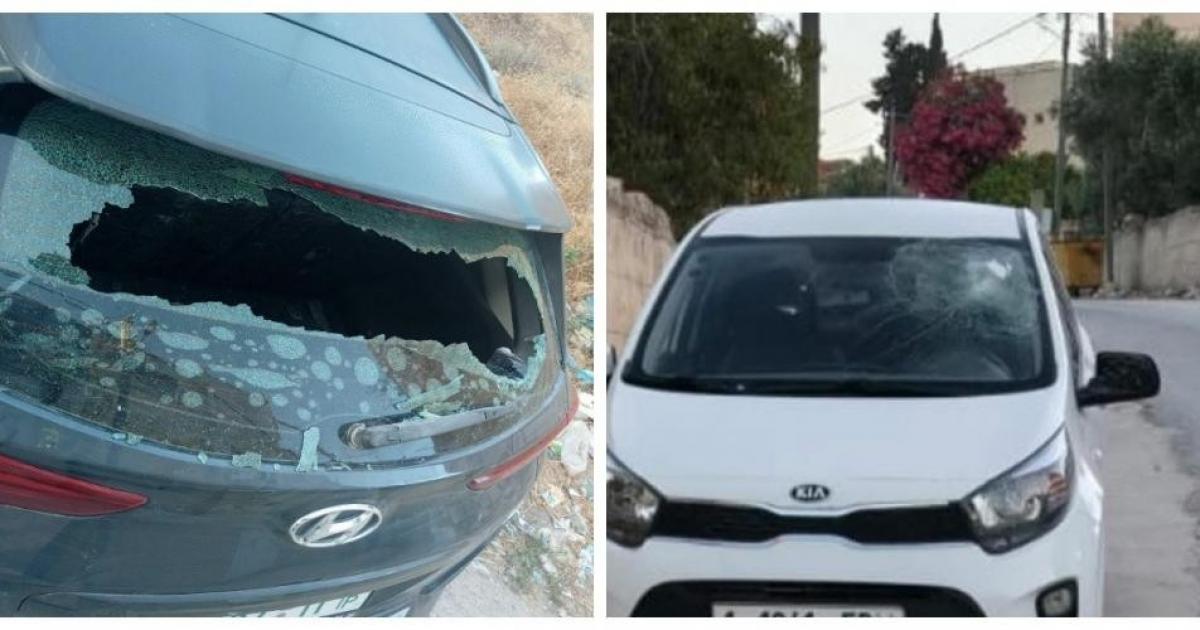 مستوطنون يهاجمون منزلًا ويحطمون مركبات شمال سلفيت