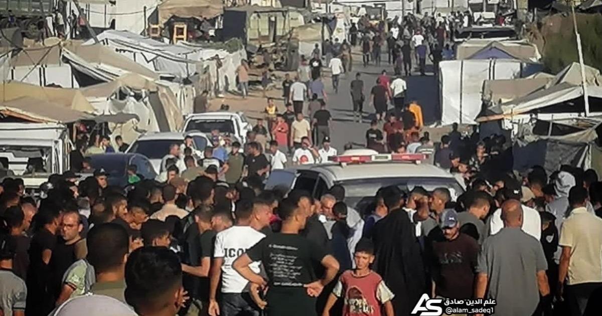 شهيدان  جراء قصف اسرائيلي استهدف شمال مدينة خانيونس