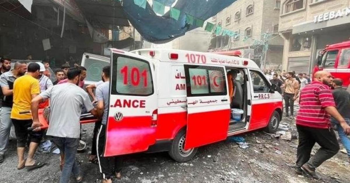 7 شهداء في قصف إسرائيلي لنقطة شرطة بمخيم جباليا شمال قطاع غزة