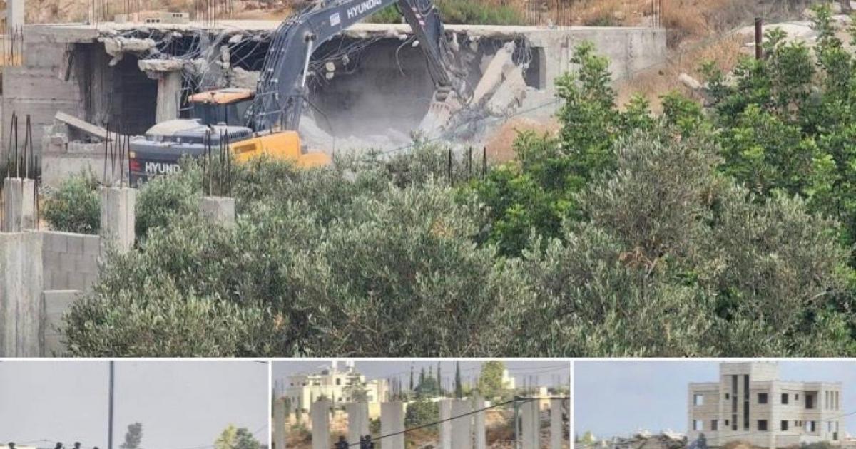 الاحتلال يهدم منزلين في شقبا غرب رام الله