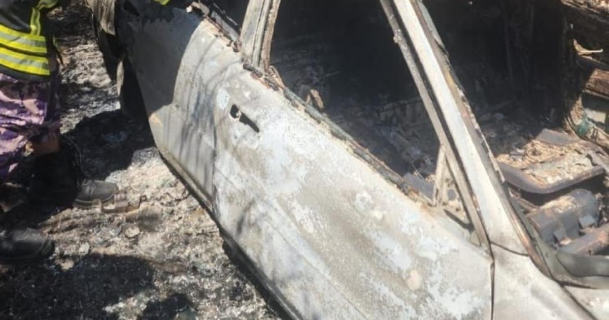 العثور على جثة داخل مركبة محترقة غرب جنين