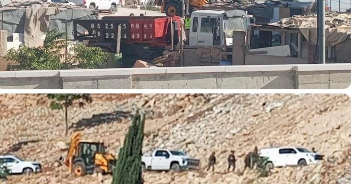 الاحتلال يشرع بهدم منشآت سكنية وزراعية في عناتا بالقدس