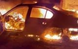 احراق سيارة مواطن في جنين