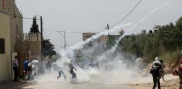 حالات اختناق خلال قمع الاحتلال لمسيرة كفر قدوم 