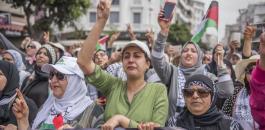 آلاف المغاربة يتظاهرون في الدار البيضاء دعماً لمسيرات العودة في غزة