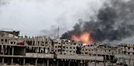 داعش يرفع الرايات البيضاء بمخيم اليرموك بعد قصف طائرات النظام السوري