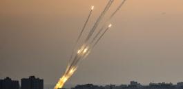جيش الاحتلال يعلن عدد الصواريخ التي أطلقت من قطاع غزة العام الماضي
