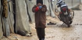 وفاة اطفال سوريون بسبب البرد 