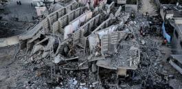 تدمير مباني سكنية في غزة 