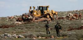 اسرائيل تصادر جرافات في جنوب نابلس 