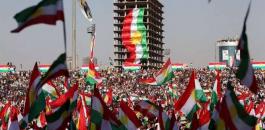 بالصور: رفع الأعلام الإسرائيلية خلال تجمع ضخم لأكراد العراق في أربيل