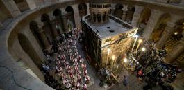 افتتاح قبر المسيح في القدس 