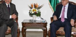الرئيس عباس يستقبل المبعوث الصيني لعملية السلام بالشرق الأوسط