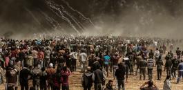 مسيرة العودة الكبرى في غزة 