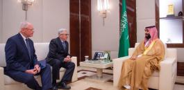 جانب من لقاء محمد بن سلمان مع مبعوث الرئيس الأمريكي لشأن سوريا