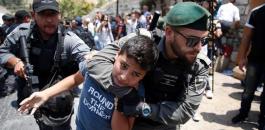 اعتقال اطفال فلسطينيين في القدس 