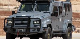 مركبات عسكرية اردنية لدى الامن الفلسطيني 