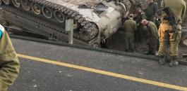 مقتل ضابط وجندي اسرائيلي بانقلاب دبابة اسرائيلية في الجولان 