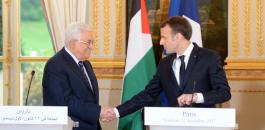 عباس والرئيس الفرنسي 