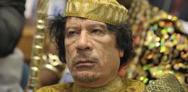 محمد بن راشد ومعمر القذافي 