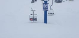 هطول الثلوج على جبل الشيخ 