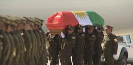 تشييع جثمان الرئيس العراقي السابق ونعشه يثير جدلا بعد لفه بالعلم الكردي