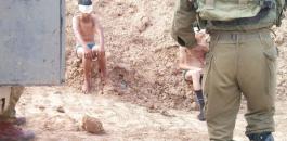 اعتقال اطفال فلسطينيين 