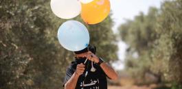 اطلاق بالونات حارقة من قطاع غزة 