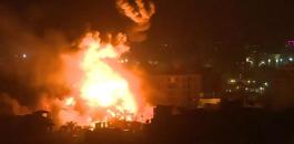 اشتعال النيران في قاعدة عسكرية اسرائيلية 