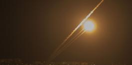 اطلاق صواريخ من قطاع غزة 