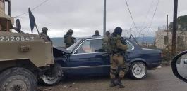 اصابات جراء صدم مركبة عسكرية اسرائيلية 