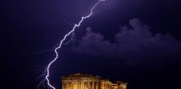 عاصفة تضرب اليونان 