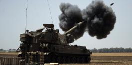 قصف مدفعي اسرائيلي على غزة 