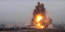 انفجار لغم ارضي في سوريا 