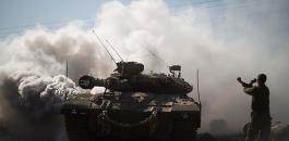 الجيش الاسرائيلي في محيط غزة 