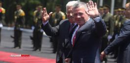 الملك الأردني يصل رام الله للقاء الرئيس عباس