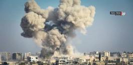 قصف روسي على ادلب 