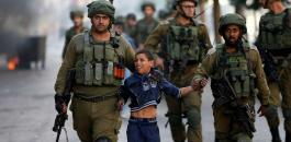 اعتقال اطفال فلسطينين في الخليل 