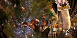 اضاءة شجرة الميلاد في بيت لحم وفاءً للأسيرة اسراء جعابيص 