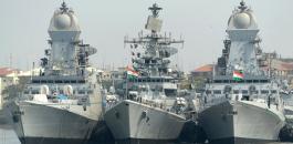 سفن حربية هندية في الخليج العربي 