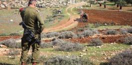 الاستيلاء على اراضي فلسطينية في بلدة الخضر 