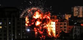 اصابات في قصف اسرائيلي على غزة