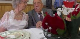 رجل بعمر 95 يتزوح عروسا بعمر 81 