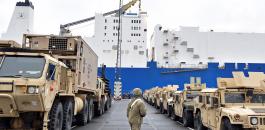 دبابات وآليات عسكرية أميركية تحط في ميناء الأردن