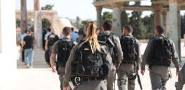 قوات اسرائيلية في المسجد الأقصى 
