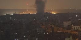 قصف اسرائيلي على مناطق في قطاع غزة 