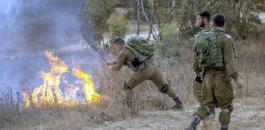 الحرائق المشتعلة في اسرائيل 